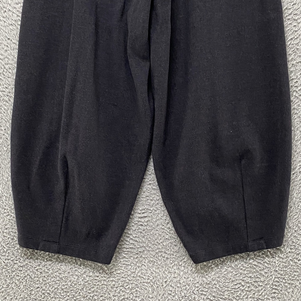 Zara Barrel Pants Womens Small Gray Knit Minimal Pleated Elastic Waist Pockets - Picture 13 of 16